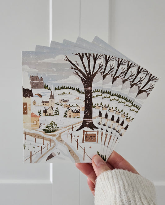 Carte postale Bilbury Lane enneigée