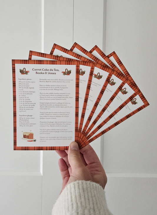 Carte postale Recette Carrot Cake