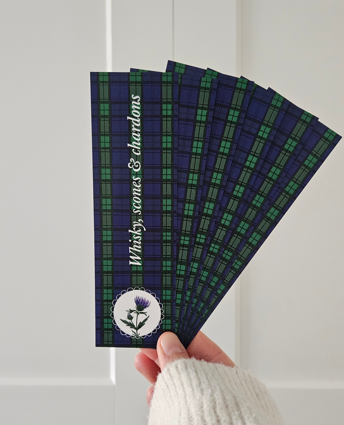 Marque-pages Whisky, Scones & Chardons