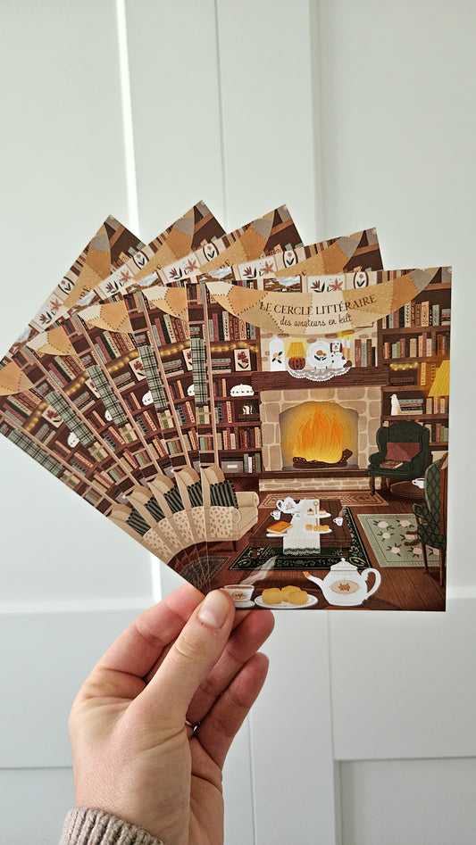Carte postale Club de lecture