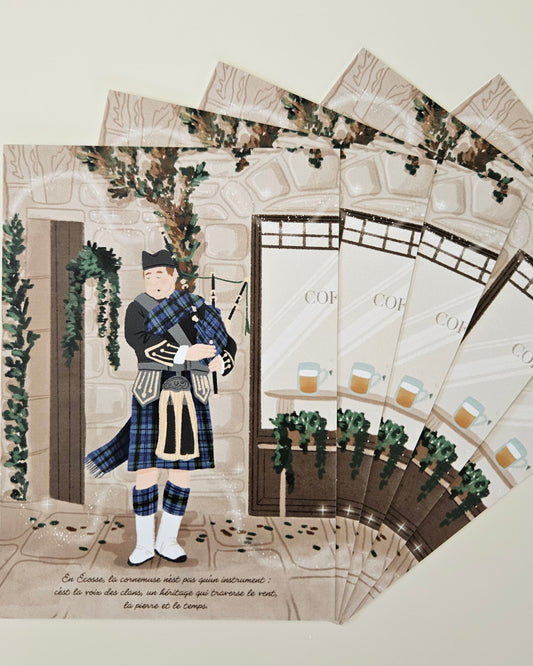 Carte Postale Joueur de cornemuse